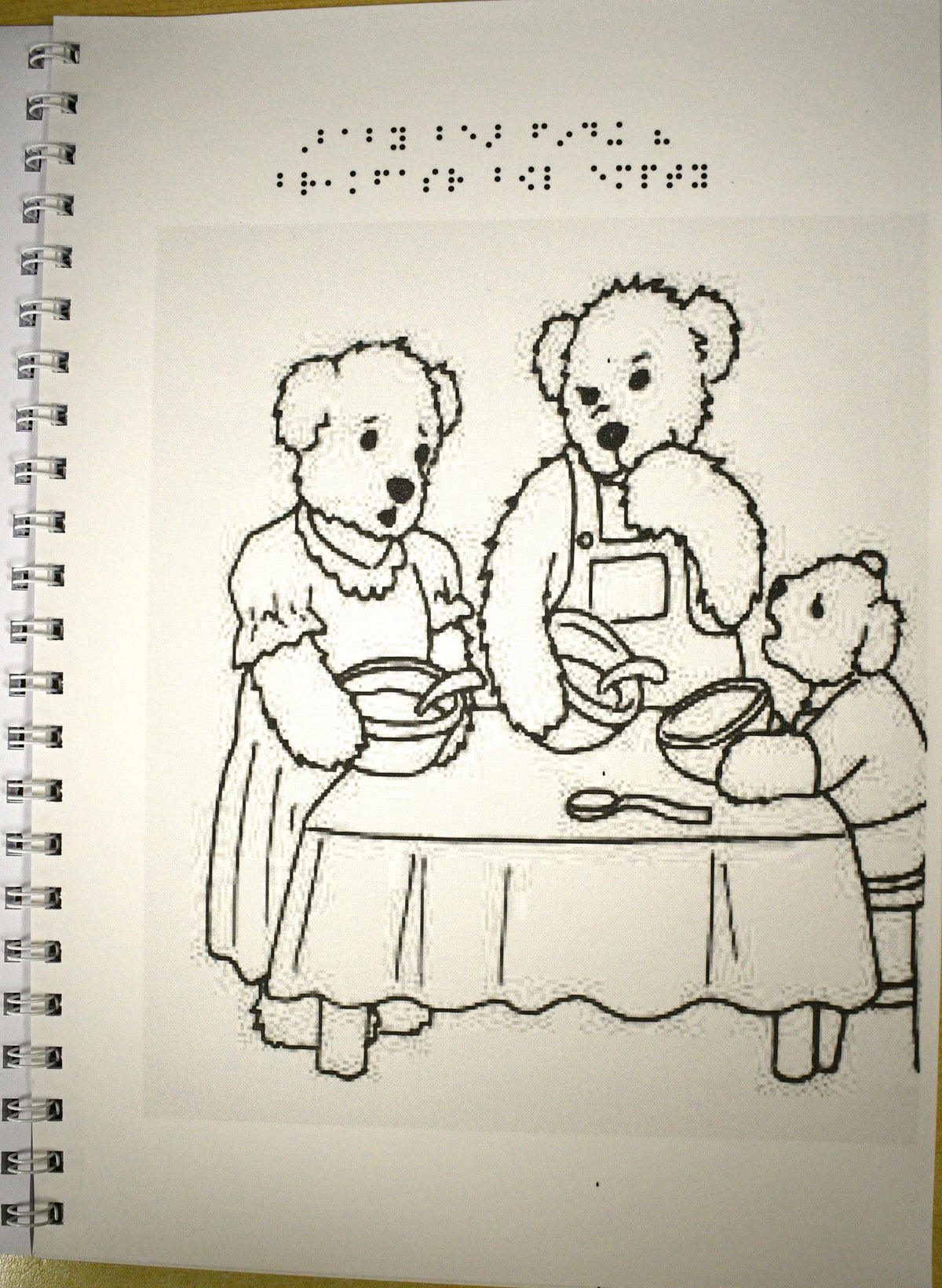 Braille Fairy Tale Colouring Book